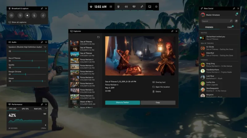 Xbox Game Bar giúp ghi nhanh trò chơi và cửa sổ ứng dụng bằng công cụ tích hợp trên Windows