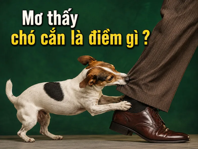 Theo quan niệm dân gian, chó tượng trưng cho lòng trung thành nhưng hành động cắn có thể gợi nhắc về mâu thuẫn hoặc cảm giác bị đe dọa.