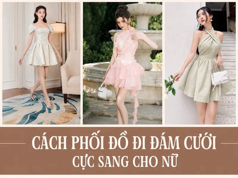 Phụ kiện phù hợp giúp outfit đi ăn cưới hoàn thiện mà không cần thêm quá nhiều chi tiết