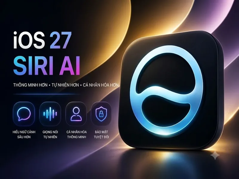 Công nghệ AI trên iOS 27 hỗ trợ người dùng xử lý thông tin nhanh chóng và hiệu quả hơn.