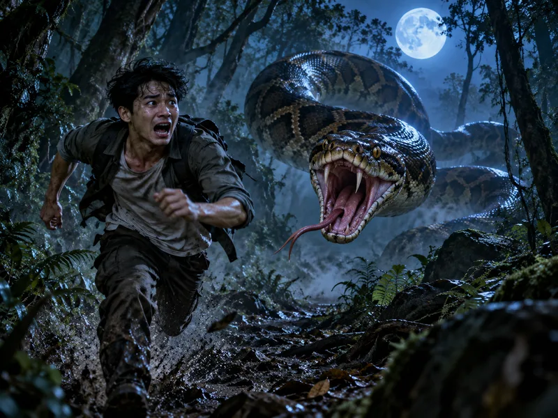 Trăn rượt đuổi trong mơ có thể tượng trưng cho áp lực và lo lắng